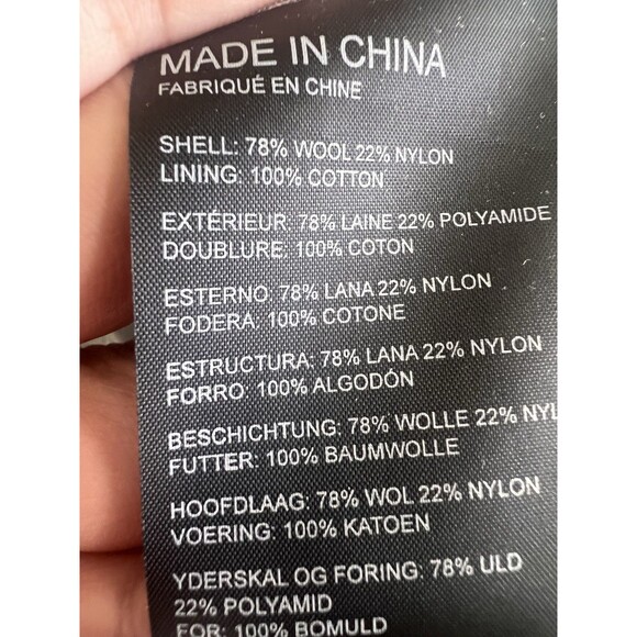 Club Monaco Vest Coat Estimated Size XS Wool Blend Button Closure Pockets - Picture 4 of 8